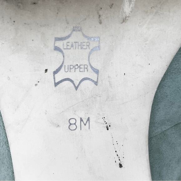 Gianni Bini Adrianne seafoam white pointed toe suede heels size 8 - Picture 13 of 14